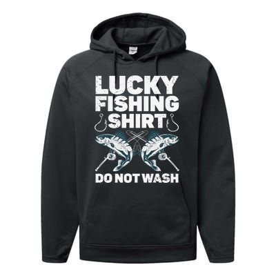 Cute Fishing Design For Fisherman Fishing Lovers Performance Fleece Hoodie