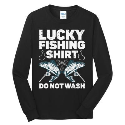 Cute Fishing Design For Fisherman Fishing Lovers Tall Long Sleeve T-Shirt