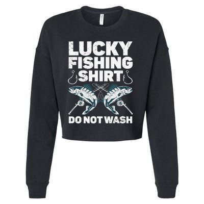 Cute Fishing Design For Fisherman Fishing Lovers Cropped Pullover Crew