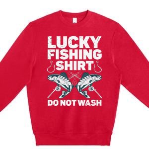 Cute Fishing Design For Fisherman Fishing Lovers Premium Crewneck Sweatshirt