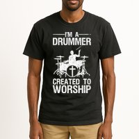 Christian Funny Drummer Player Lover Tall T-Shirt