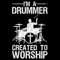 Christian Funny Drummer Player Lover Button