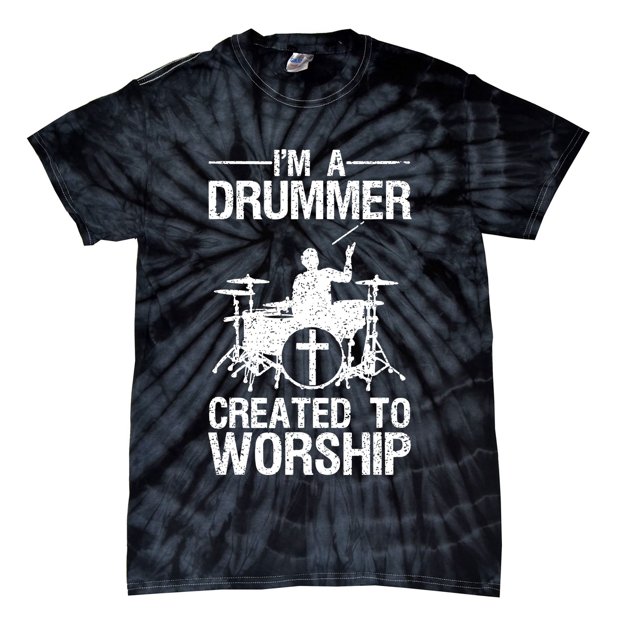 Christian Funny Drummer Player Lover Tie-Dye T-Shirt