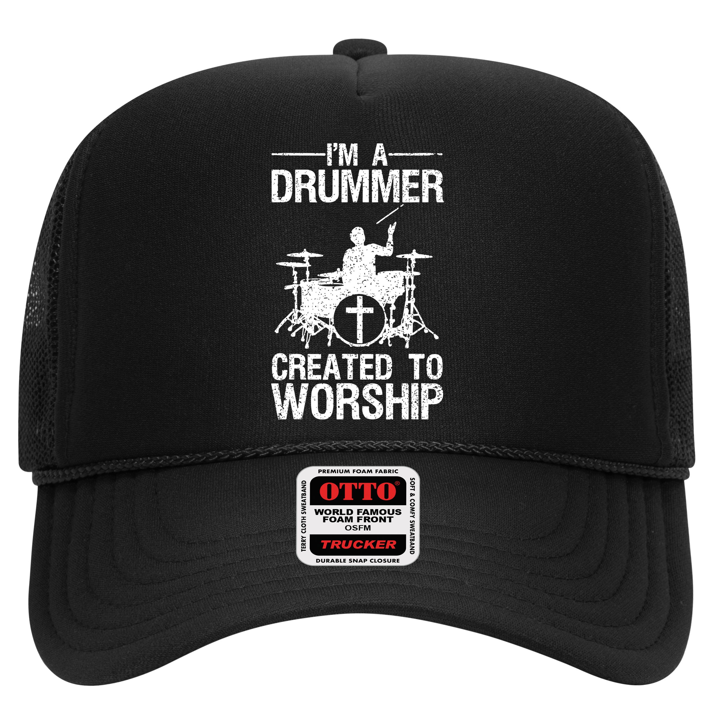 Christian Funny Drummer Player Lover Trucker Hat