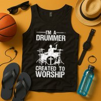 Christian Funny Drummer Player Lover Tank Top