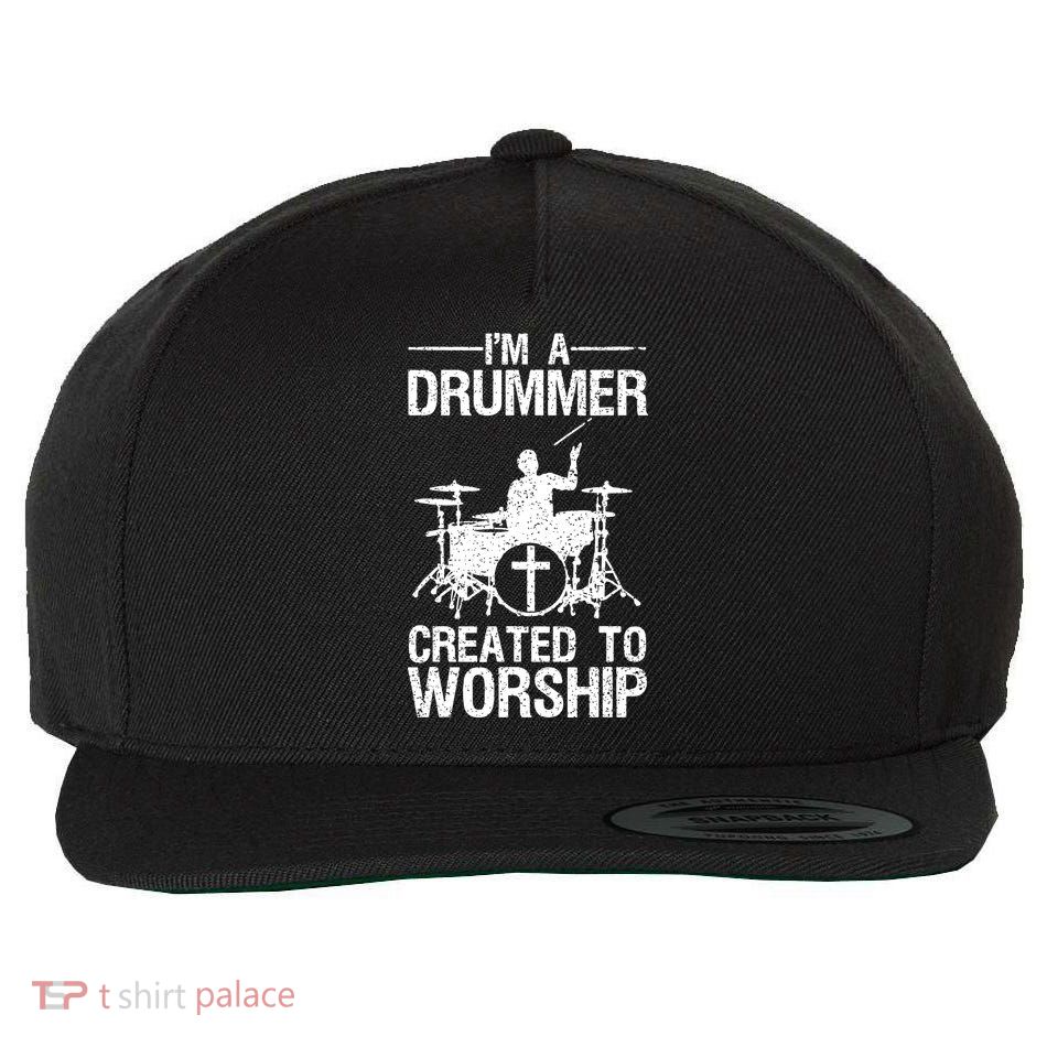 Christian Funny Drummer Player Lover Wool Snapback Cap