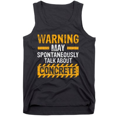 Concrete Finisher Design for Construction Cement Worker Tank Top