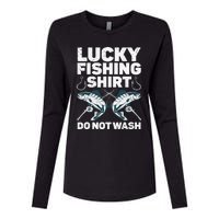 Cute Fishing Design For Fisherman Fishing Lovers Womens Cotton Relaxed Long Sleeve T-Shirt