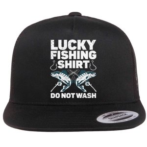 Cute Fishing Design For Fisherman Fishing Lovers Flat Bill Trucker Hat