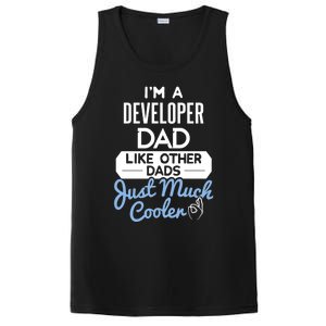 Cool Fathers Day Design Developer Dad Cute Gift PosiCharge Competitor Tank