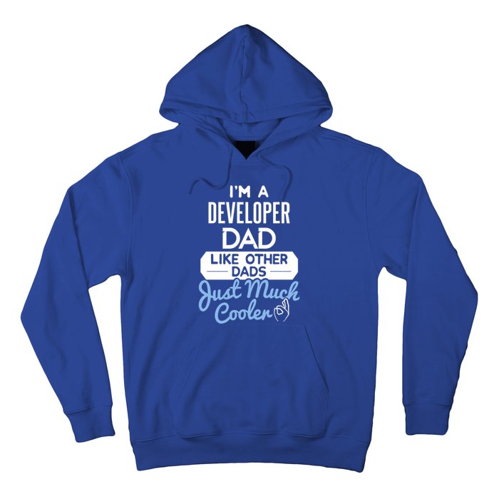 Cool Fathers Day Design Developer Dad Cute Gift Hoodie