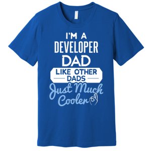 Cool Fathers Day Design Developer Dad Cute Gift Premium T-Shirt