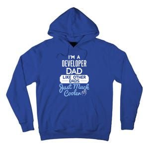 Cool Fathers Day Design Developer Dad Cute Gift Tall Hoodie