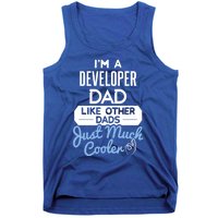 Cool Fathers Day Design Developer Dad Cute Gift Tank Top