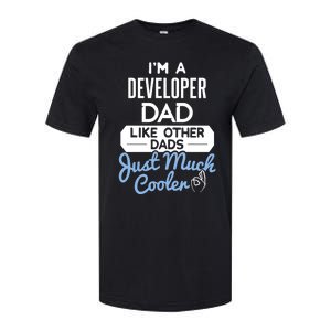 Cool Fathers Day Design Developer Dad Cute Gift Softstyle CVC T-Shirt