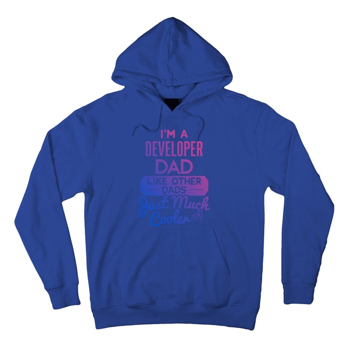 Cool Fathers Day Design Developer Dad Gift Hoodie