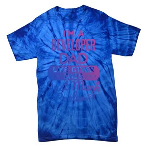 Cool Fathers Day Design Developer Dad Gift Tie-Dye T-Shirt