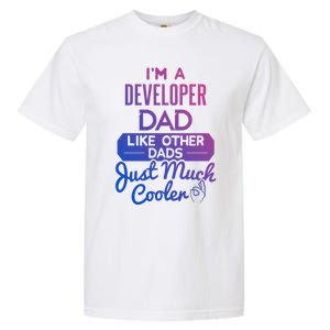 Cool Fathers Day Design Developer Dad Gift Garment-Dyed Heavyweight T-Shirt