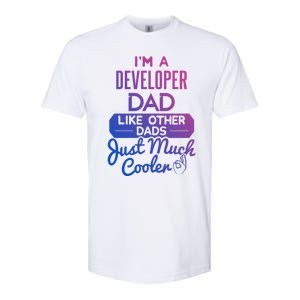 Cool Fathers Day Design Developer Dad Gift Softstyle CVC T-Shirt