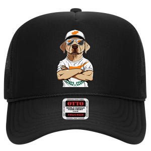 Cypriot Flag Dog Mom Souvenirs Products Dogs Cyprus High Crown Mesh Back Trucker Hat