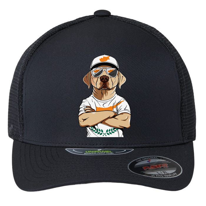 Cypriot Flag Dog Mom Souvenirs Products Dogs Cyprus Flexfit Unipanel Trucker Cap