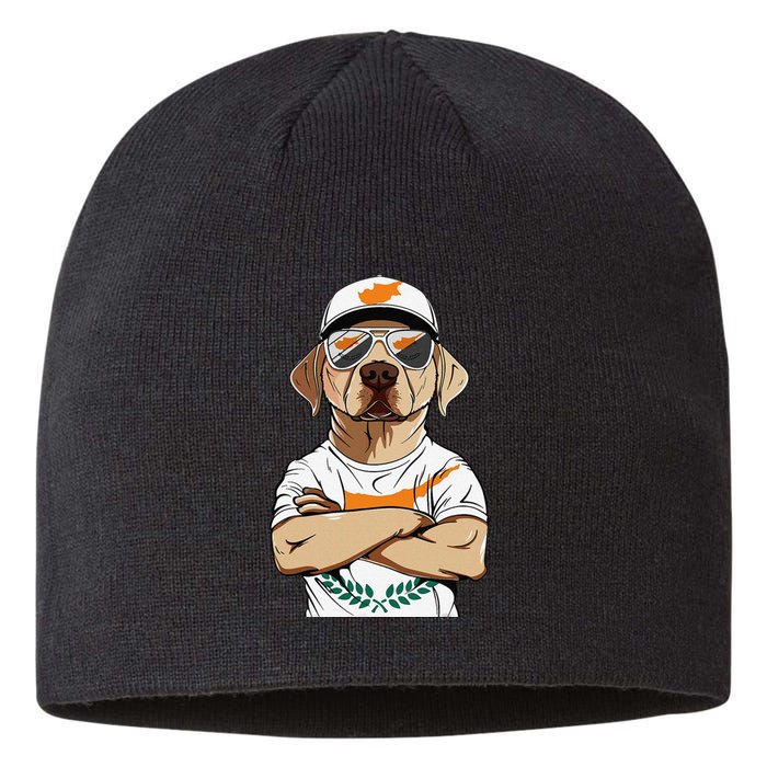 Cypriot Flag Dog Mom Souvenirs Products Dogs Cyprus Sustainable Beanie