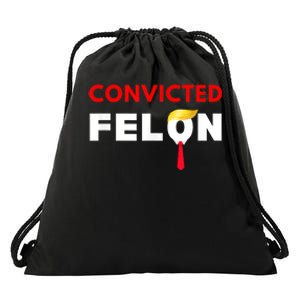 Convicted Felon Donald Trump Guilty Lock Him Up Trump Prison Drawstring Bag