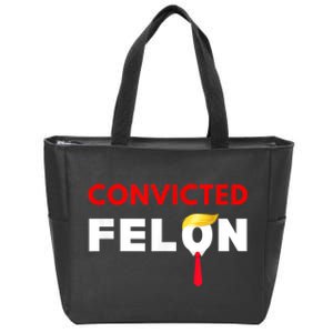 Convicted Felon Donald Trump Guilty Lock Him Up Trump Prison Zip Tote Bag