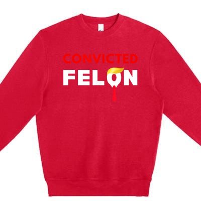 Convicted Felon Donald Trump Guilty Lock Him Up Trump Prison Premium Crewneck Sweatshirt