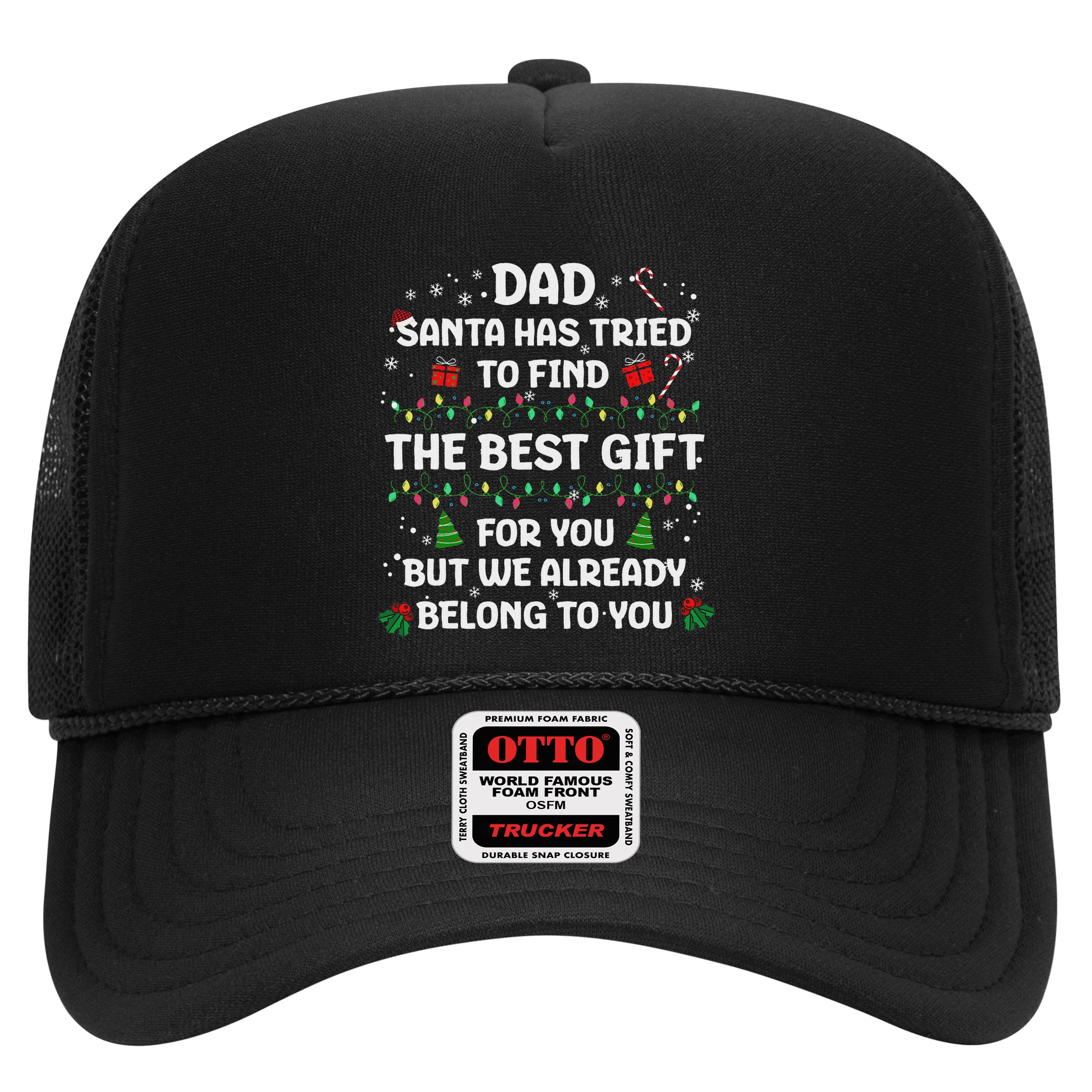 Christmas For Dad Xmas Daddy Father Christmas Dad Trucker Hat