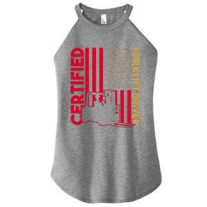 Certified Forklift Driver Forklift Driver Forklift Women's Perfect Tri Rocker Tank