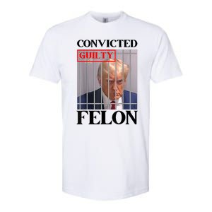 Convicted Felon Donald Trump Guilty Lock Him Up Trump Prison Softstyle CVC T-Shirt