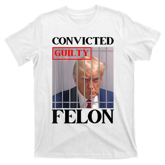 Convicted Felon Donald Trump Guilty Lock Him Up Trump Prison T-Shirt