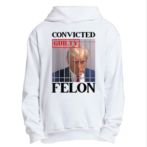 Convicted Felon Donald Trump Guilty Lock Him Up Trump Prison Urban Pullover Hoodie