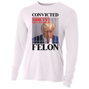 Convicted Felon Donald Trump Guilty Lock Him Up Trump Prison Cooling Performance Long Sleeve Crew