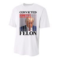 Convicted Felon Donald Trump Guilty Lock Him Up Trump Prison Performance Sprint T-Shirt