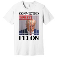 Convicted Felon Donald Trump Guilty Lock Him Up Trump Prison Premium T-Shirt