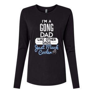 Cool Fathers Day Design Gong Dad Cute Gift Womens Cotton Relaxed Long Sleeve T-Shirt