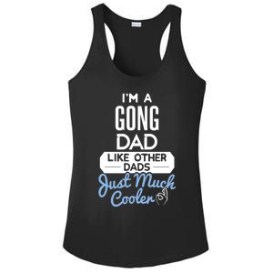 Cool Fathers Day Design Gong Dad Cute Gift Ladies PosiCharge Competitor Racerback Tank