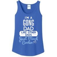 Cool Fathers Day Design Gong Dad Cute Gift Ladies Essential Tank