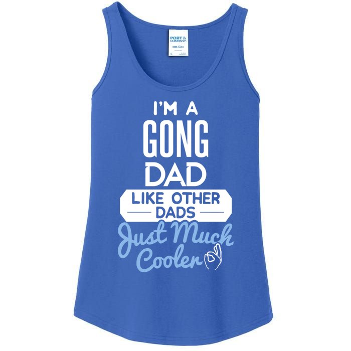 Cool Fathers Day Design Gong Dad Cute Gift Ladies Essential Tank