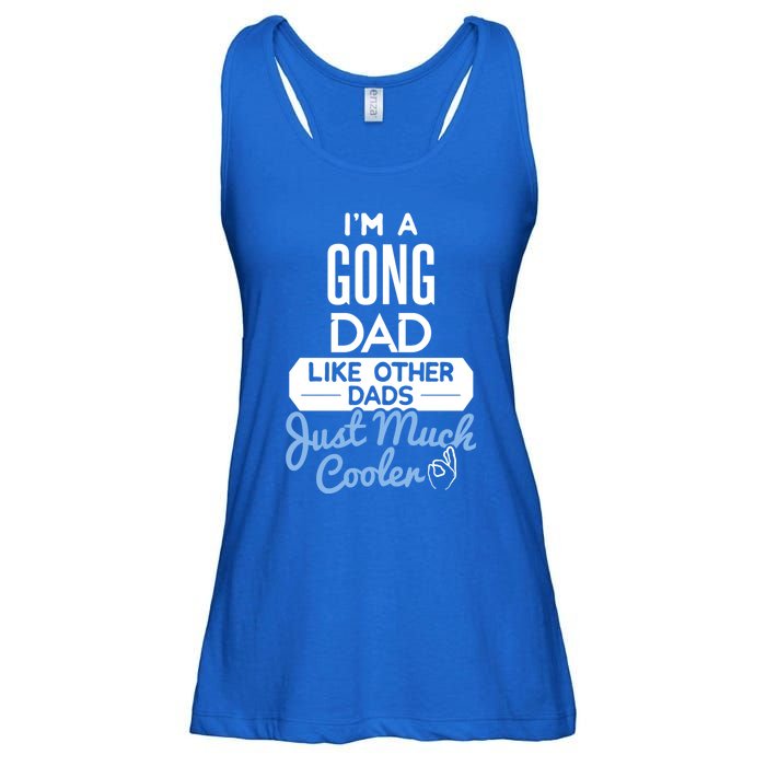 Cool Fathers Day Design Gong Dad Cute Gift Ladies Essential Flowy Tank