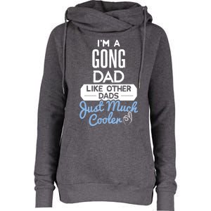 Cool Fathers Day Design Gong Dad Cute Gift Womens Funnel Neck Pullover Hood