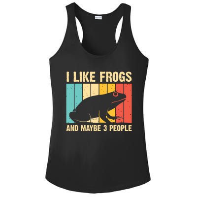 Cute Frog Design For Toad Lover Amphibian Animals Ladies PosiCharge Competitor Racerback Tank