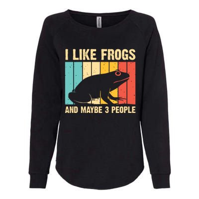 Cute Frog Design For Toad Lover Amphibian Animals Womens California Wash Sweatshirt