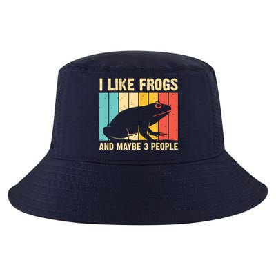 Cute Frog Design For Toad Lover Amphibian Animals Cool Comfort Performance Bucket Hat