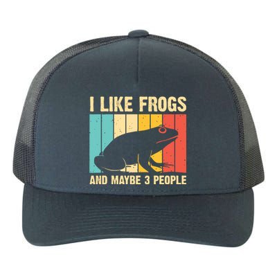 Cute Frog Design For Toad Lover Amphibian Animals Yupoong Adult 5-Panel Trucker Hat