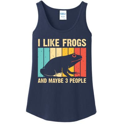 Cute Frog Design For Toad Lover Amphibian Animals Ladies Essential Tank