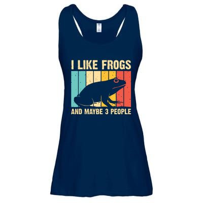 Cute Frog Design For Toad Lover Amphibian Animals Ladies Essential Flowy Tank