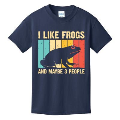 Cute Frog Design For Toad Lover Amphibian Animals Kids T-Shirt